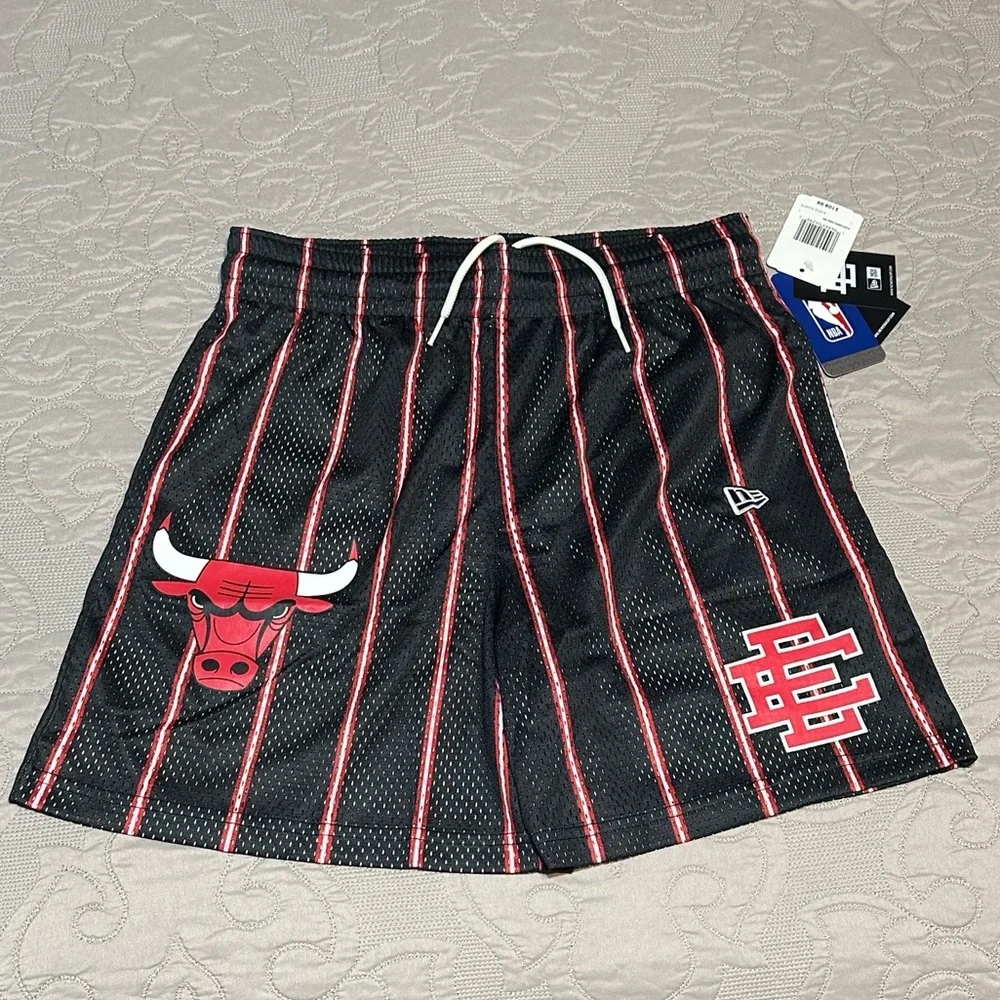 Eric Emanuel Black and Red Athletic Shorts